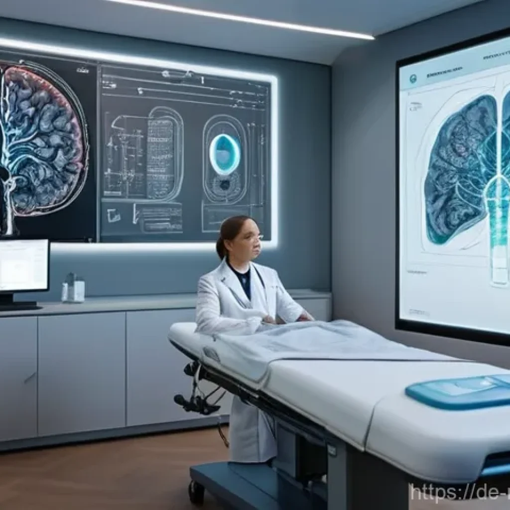AI 기반 건강 데이터의 활용 방안 - **AI-Powered Medical Diagnosis and Collaboration:**
    A highly detailed, realistic image of a mode...